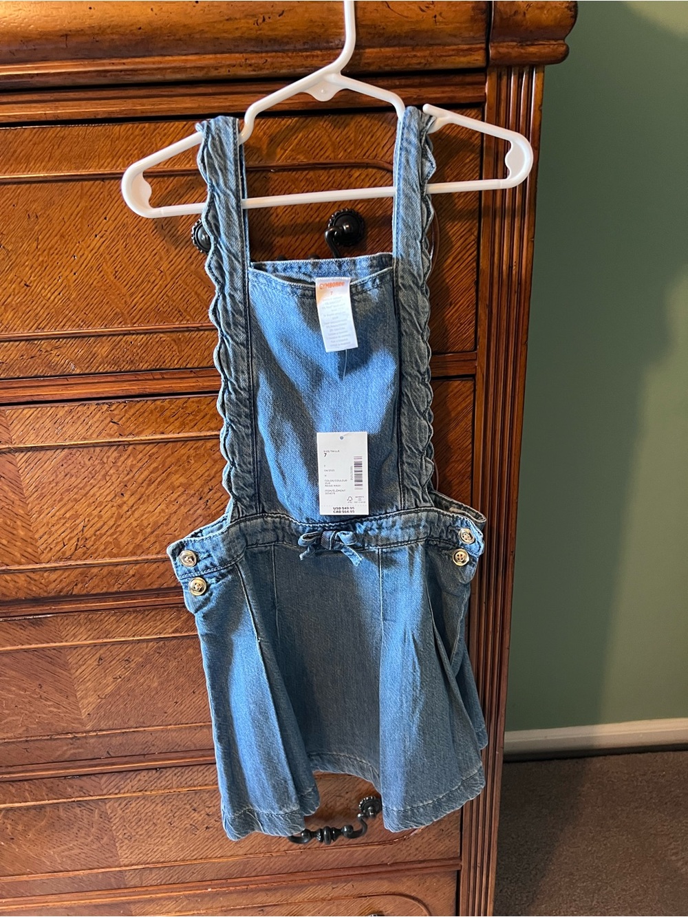 Gymboree Light Blue Denim Overalls NWT